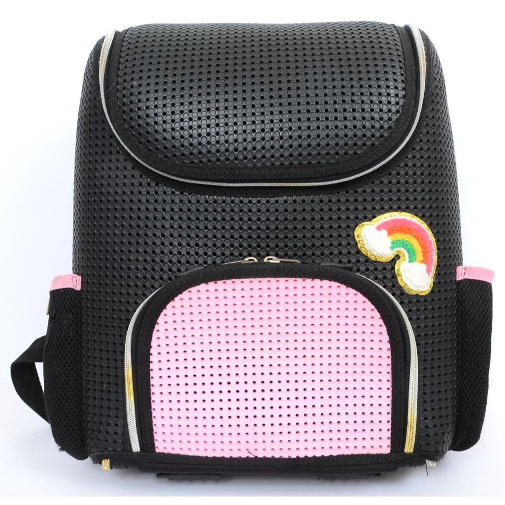 LIGHT + NINE Student Backpack, Rainbow Pink Daypack Carry-On‎ Travel Luggage